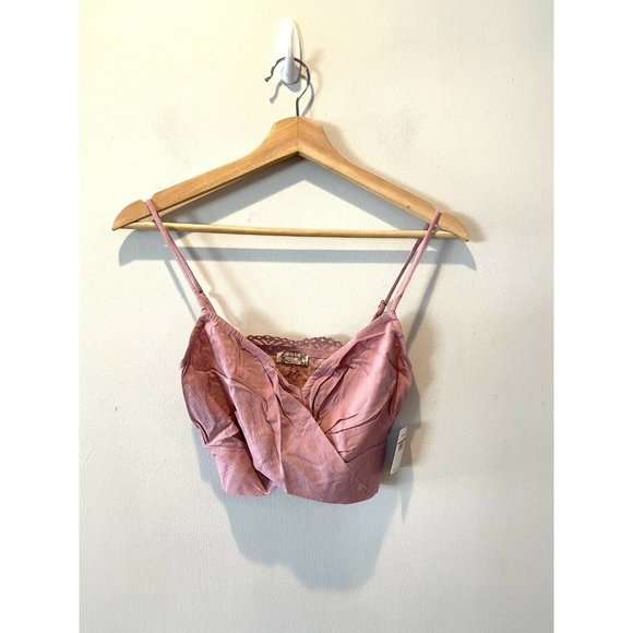 New Free People Va Va Voom Set Bliss Blush Crop - Picture 10 of 12